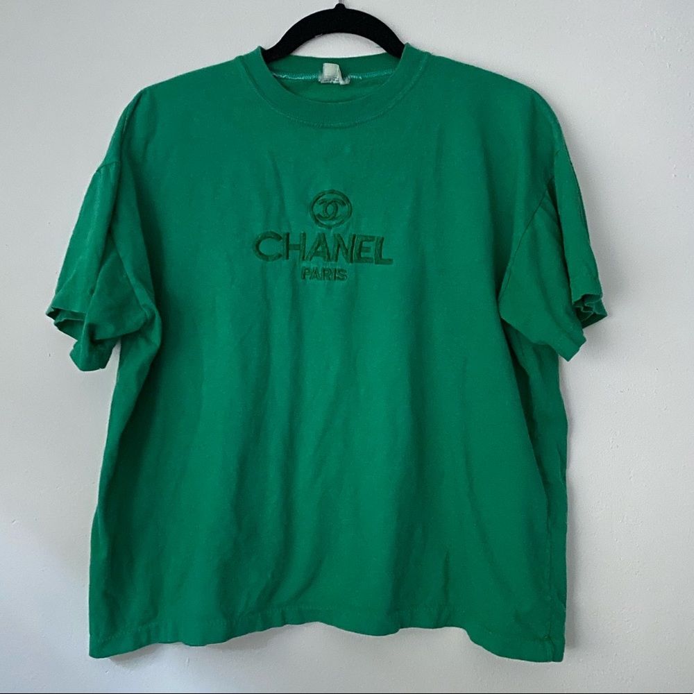 Vintage Chanel Green Tee